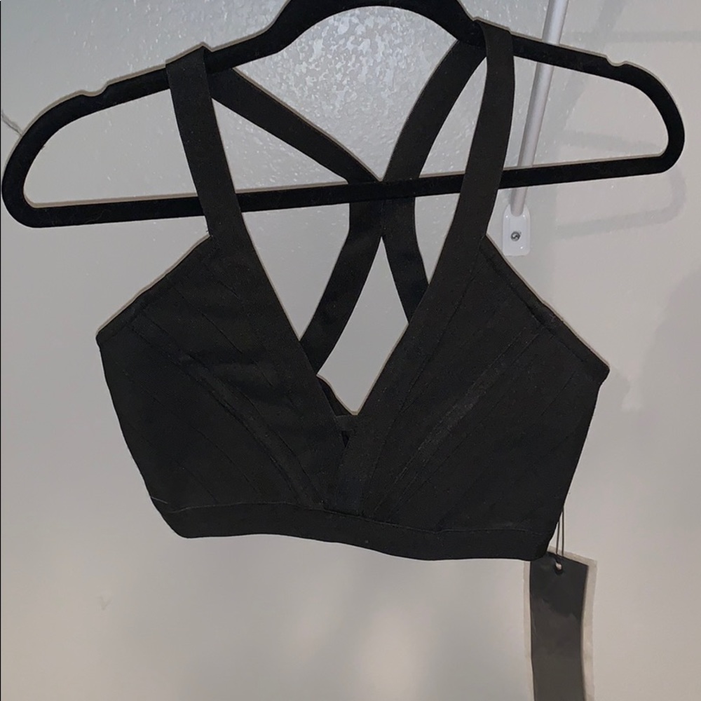 Black crop top